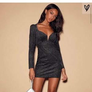 Silver detailed cocktail dress